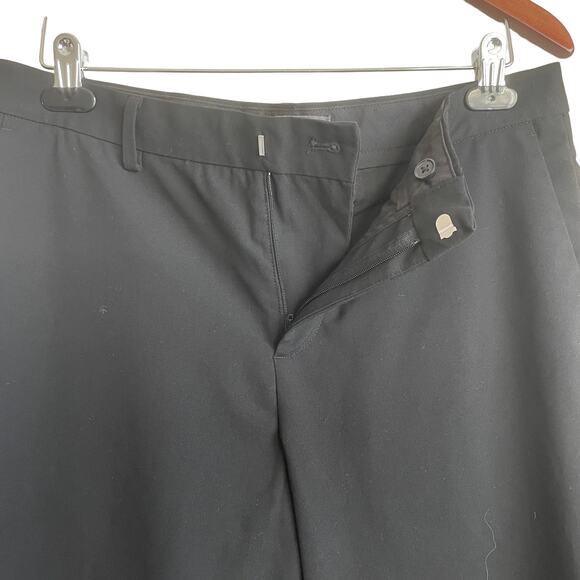 H&M Slim Fit Pants Women 32 Black Skinny Leg Basics Y2K Retro Comfort Academia - Picture 5 of 8